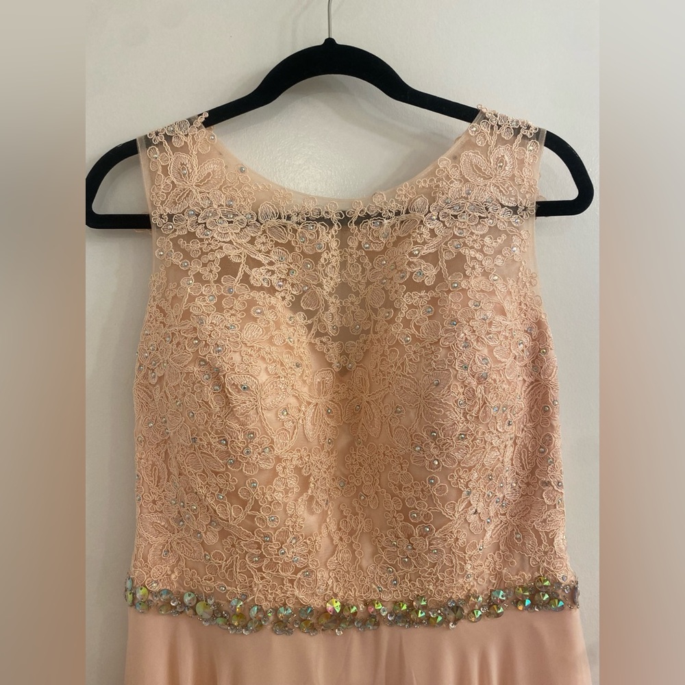 Brand new dress~open back~ high slit leg~coral color